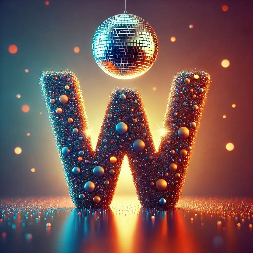 Disco effect — letter W