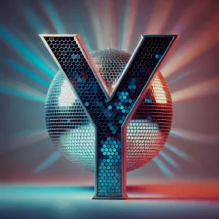 Disco effect — letter Y