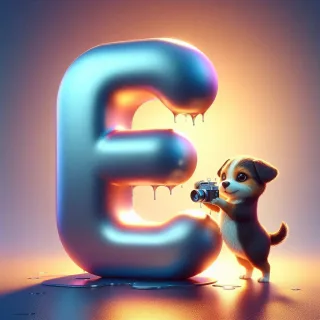 Dogs — letter E (variant 2)