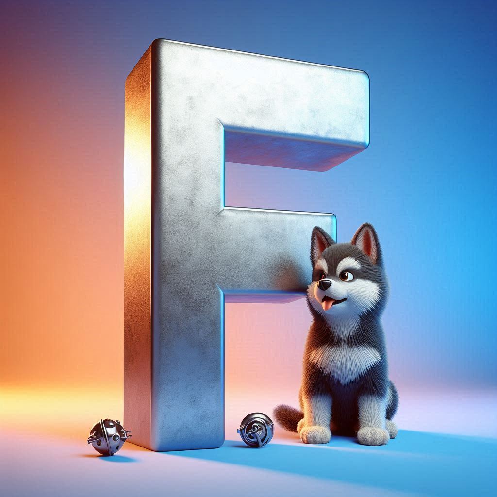 Dogs — letter F (variant 2)
