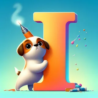 Dogs — letter I (variant 2)
