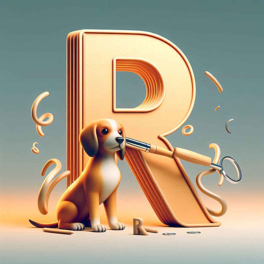 Dogs — letter R (variant 2)