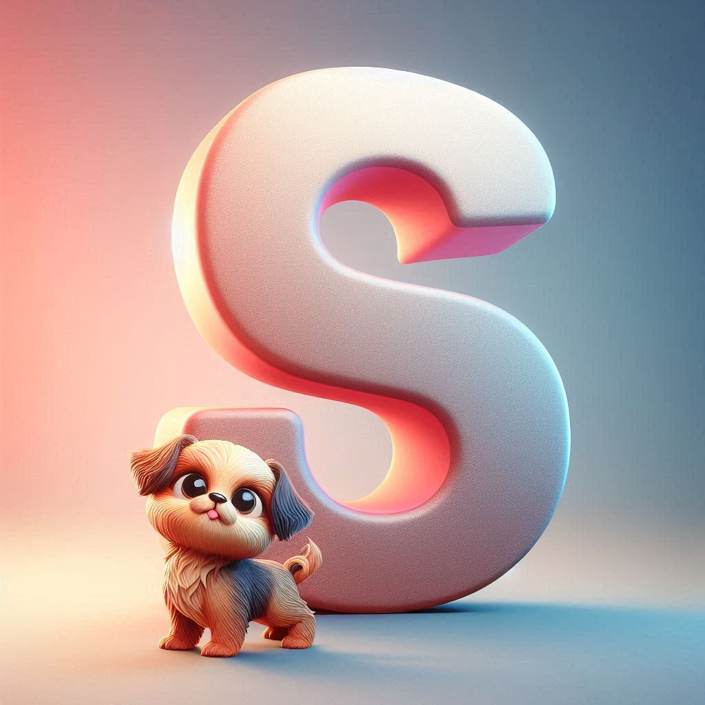 Dogs — letter S (variant 2)