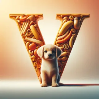 Dogs — letter V (variant 2)