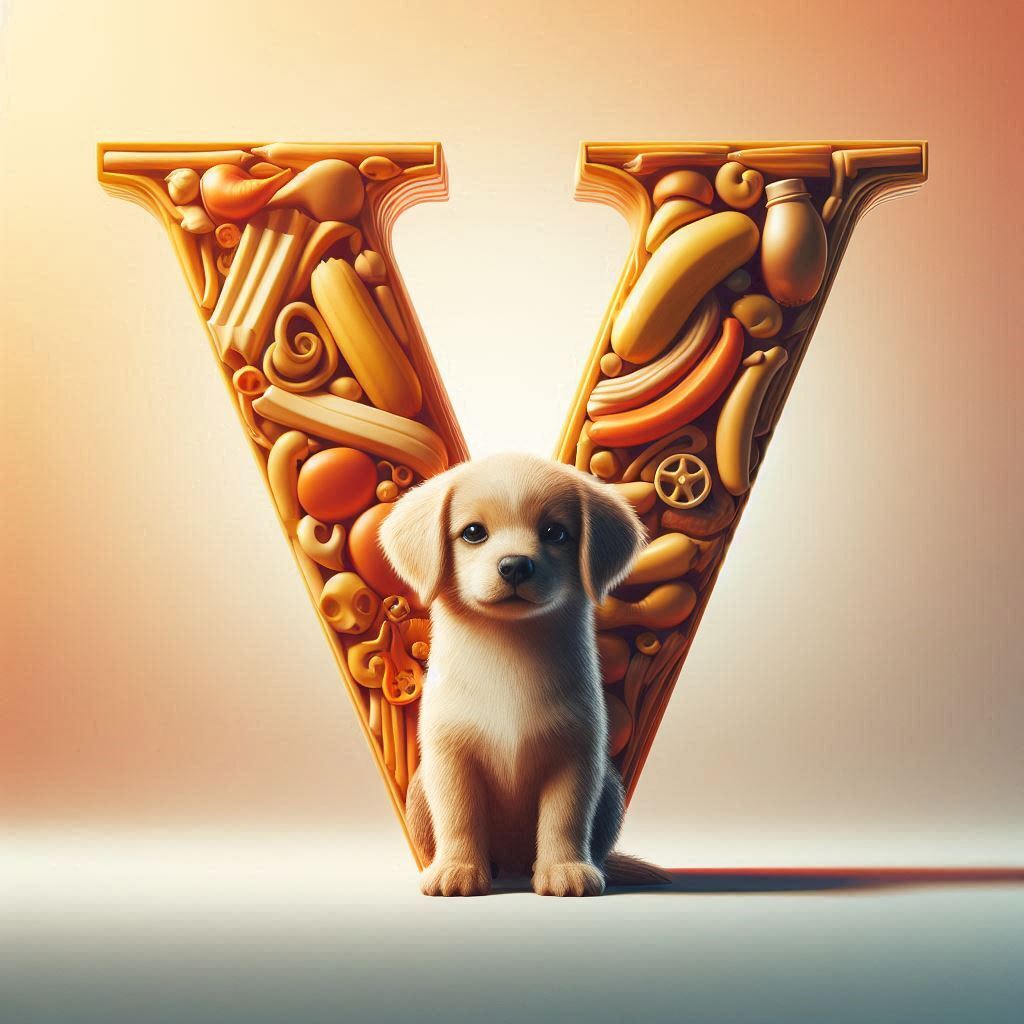Dogs — letter V (variant 2)
