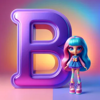Doll — letter B (variant 2)
