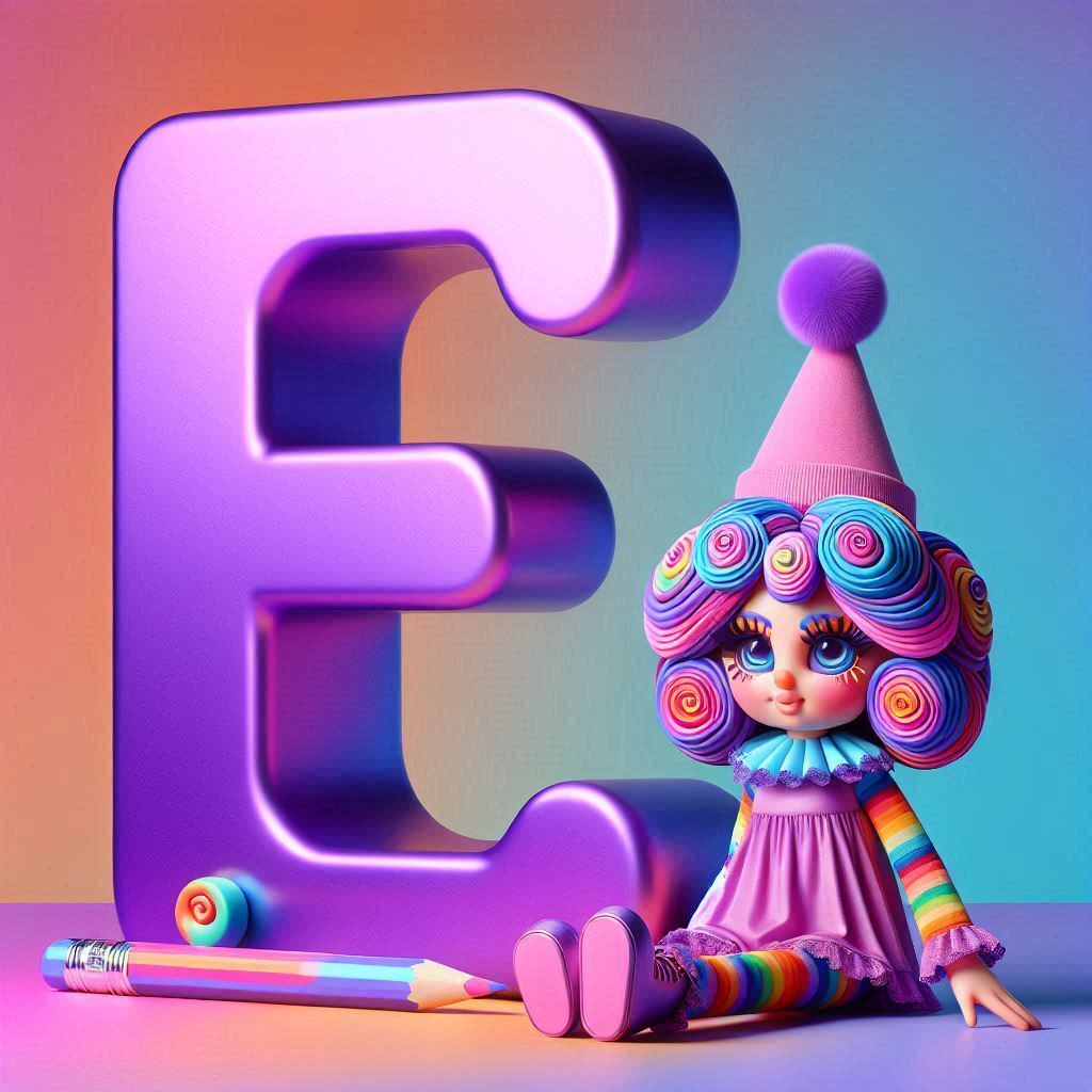 Doll — letter E (variant 2)