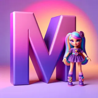 Doll — letter M