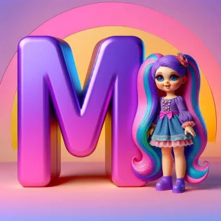 Doll — letter M (variant 2)