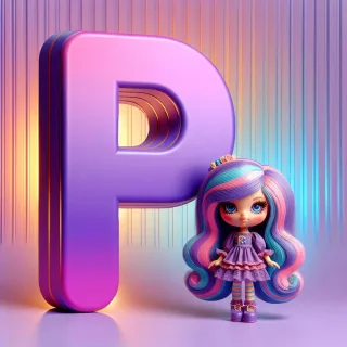 Doll — letter P