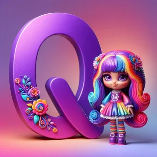Doll — letter Q (variant 2)