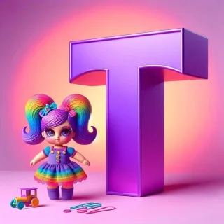 Doll — letter T (variant 2)