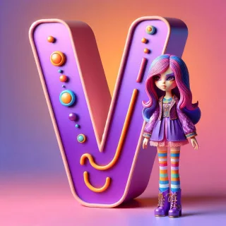 Doll — letter V