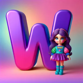 Doll — letter W