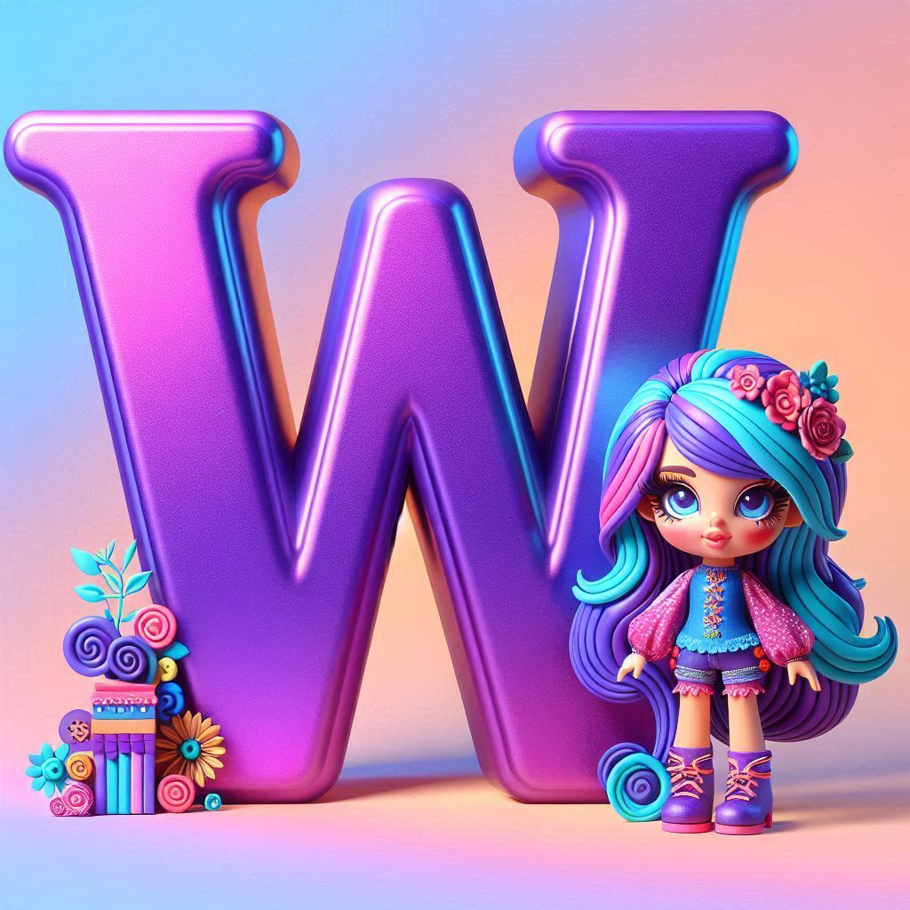 Doll — letter W (variant 2)