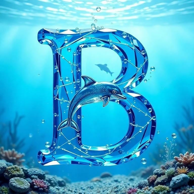 Dolphin — letter B