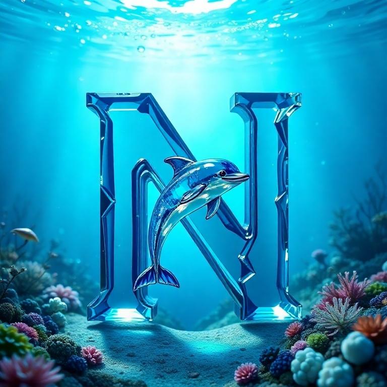 Dolphin — letter N
