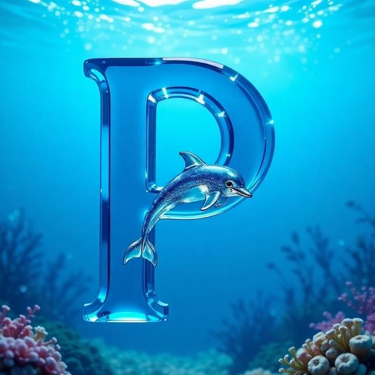 Dolphin — letter P