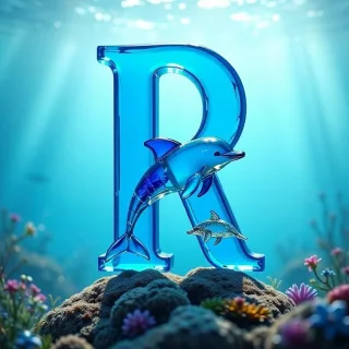 Dolphin — letter R