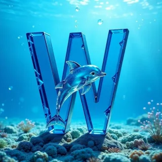 Dolphin — letter W