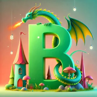 Dragon 2 — letter B (variant 2)