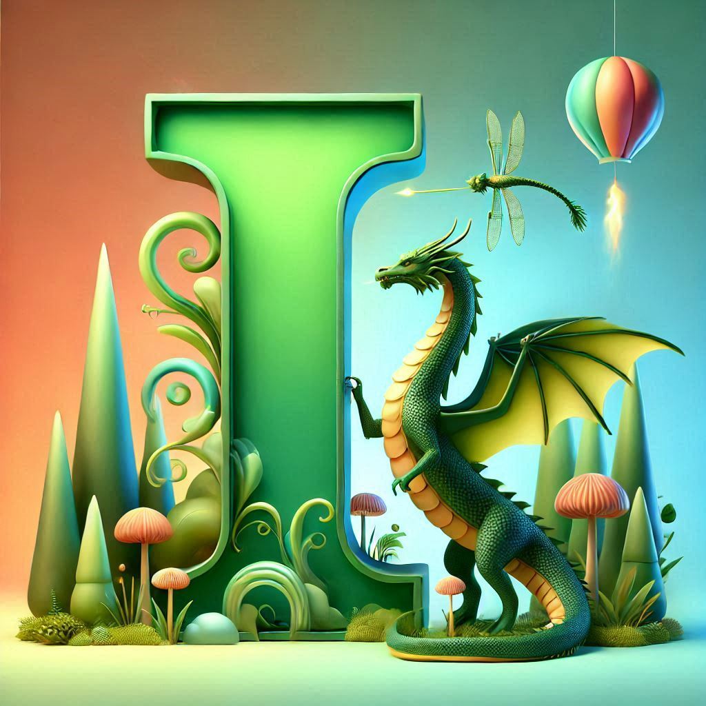 Dragon 2 — letter I (variant 2)