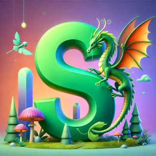 Dragon 2 — letter S (variant 2)