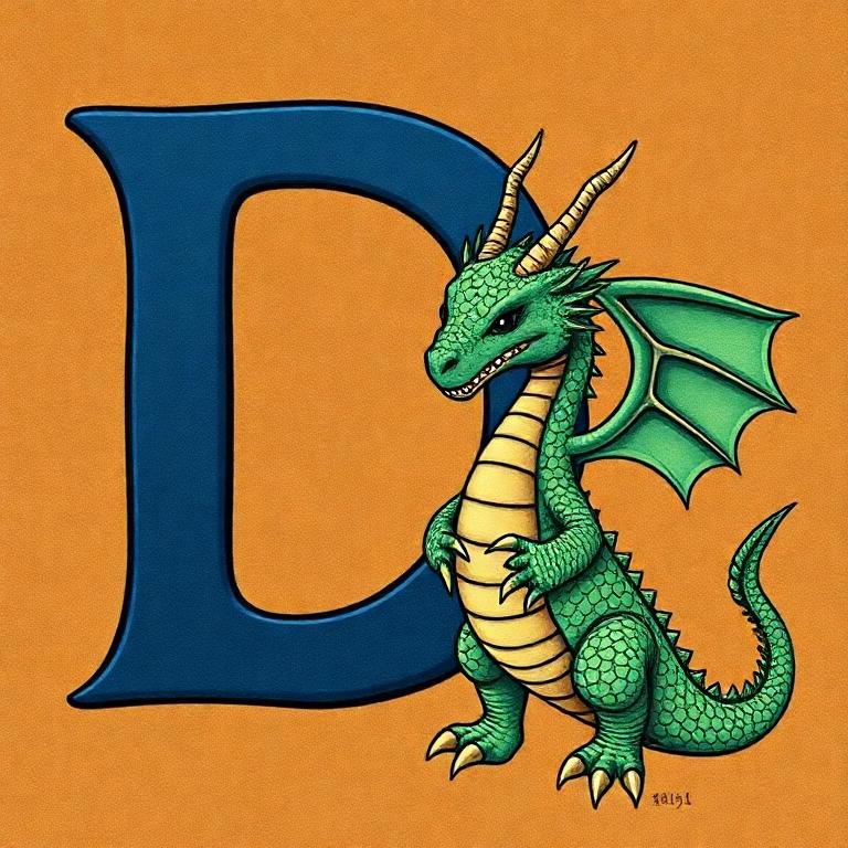 Dragon — letter D