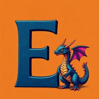 Dragon — letter E