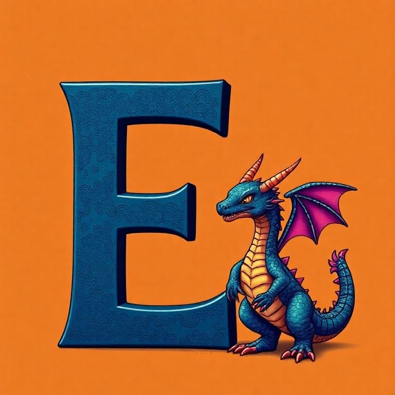 Dragon — letter E