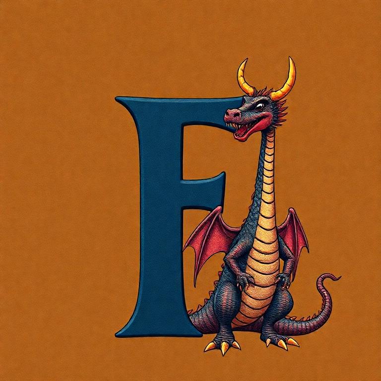 Dragon — letter F