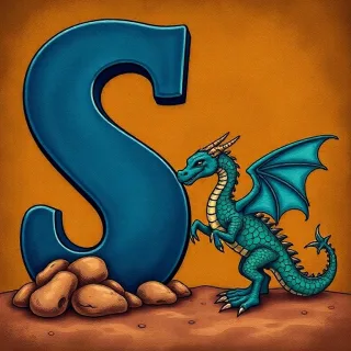 Dragon — letter S