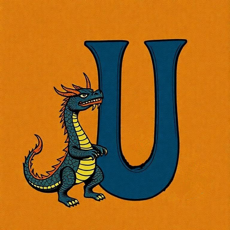 Dragon — letter U