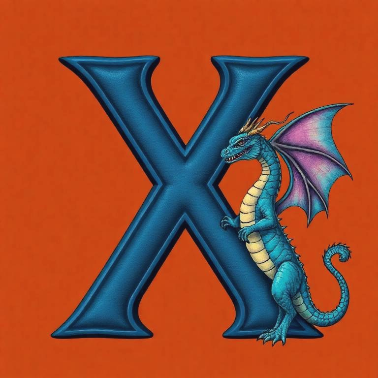 Dragon — letter X