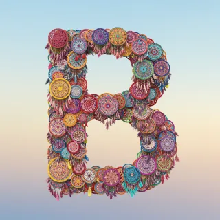 Dream catcher 2 — letter B (variant 2)