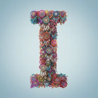Dream catcher 2 — letter I (variant 2)