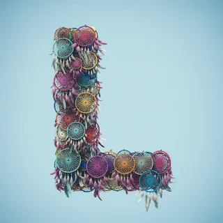 Dream catcher 2 — letter L (variant 2)