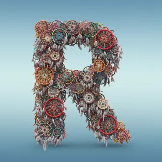 Dream catcher 2 — letter R (variant 2)