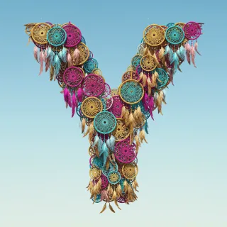 Dream catcher 2 — letter Y (variant 2)