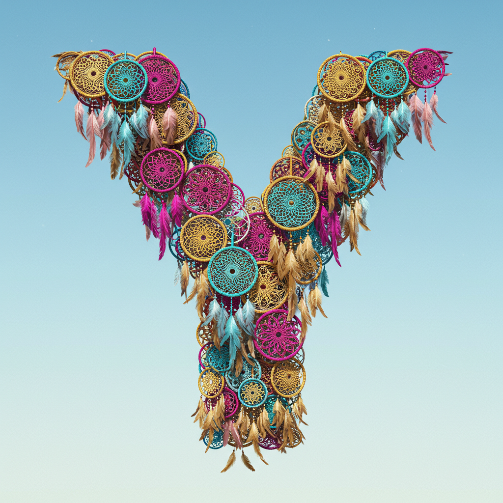Dream catcher 2 — letter Y (variant 2)