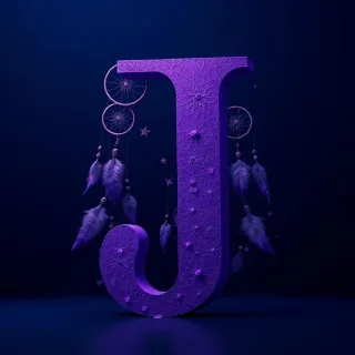 Dream catcher — letter J