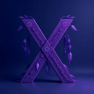 Dream catcher — letter X