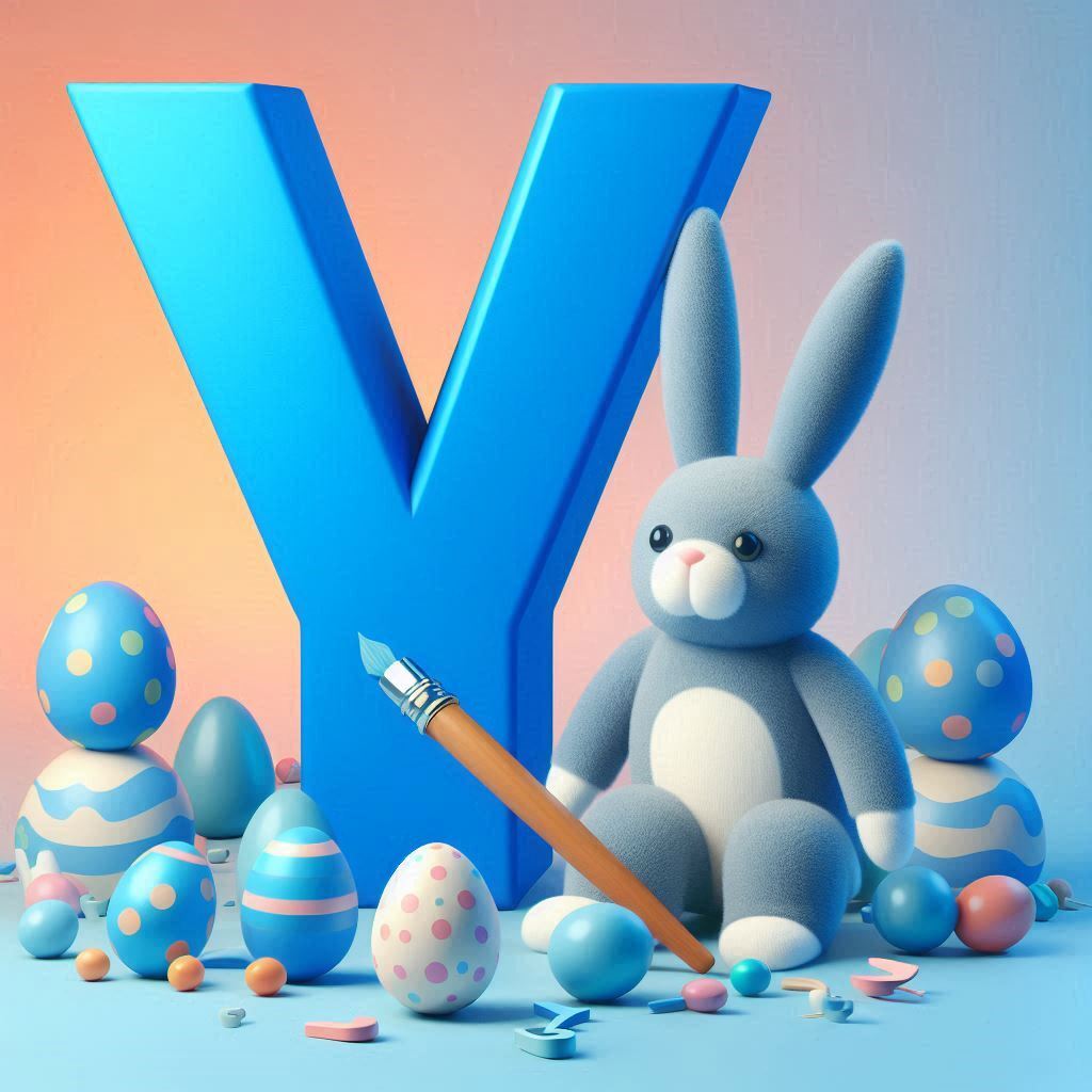 Easter bunny — letter Y