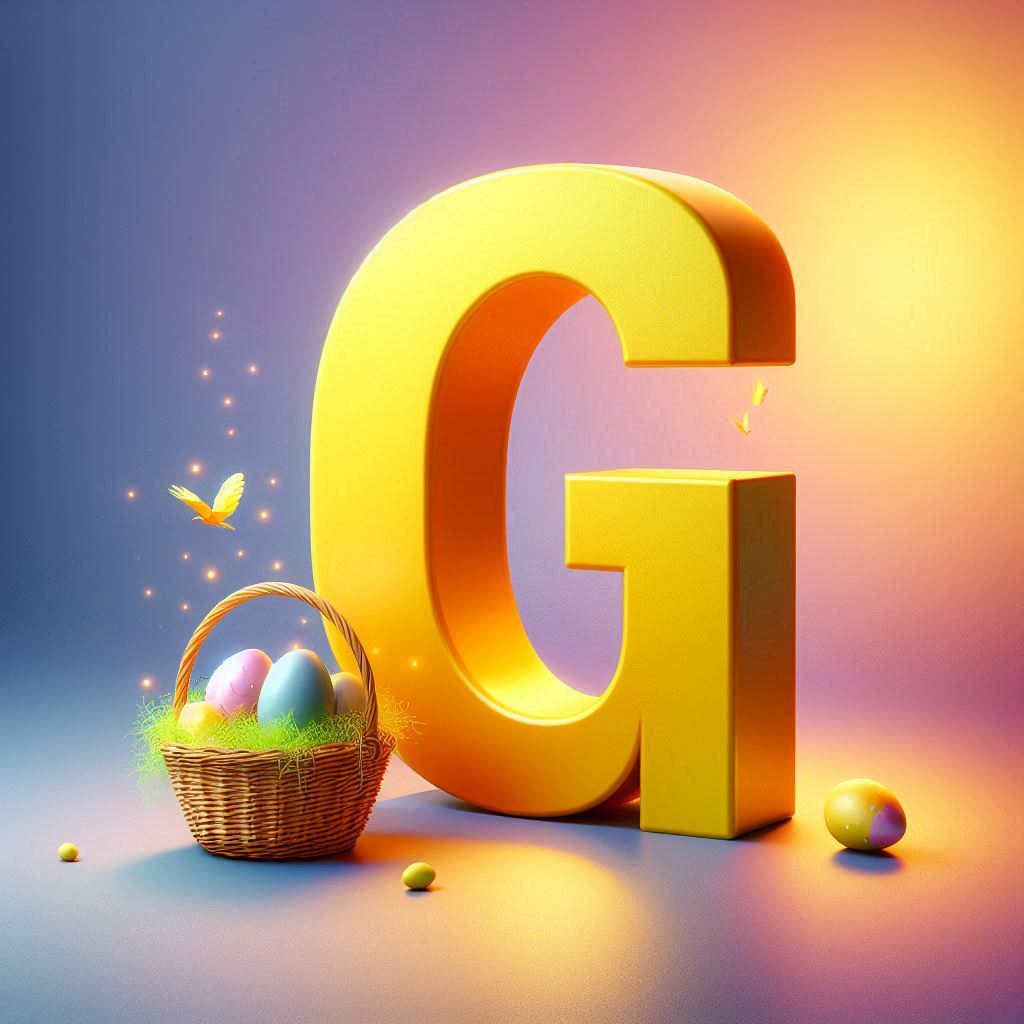 Easter eggs — letter G