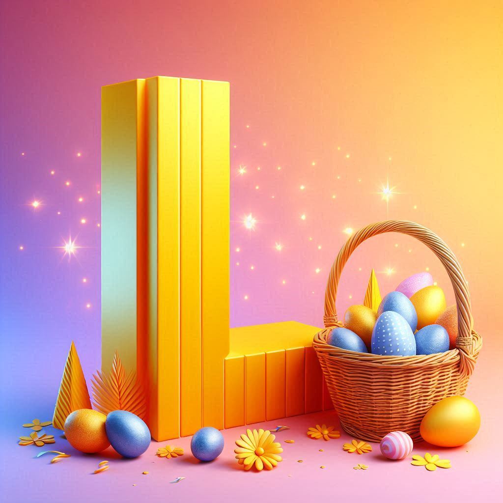 Easter eggs — letter L