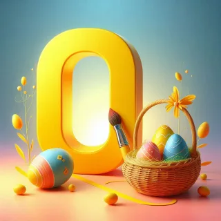 Easter eggs — letter O