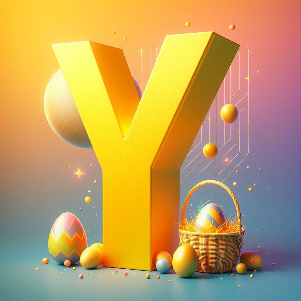 Easter eggs — letter Y