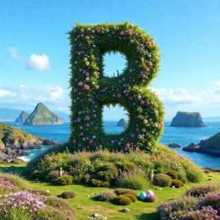 Easter island — letter B