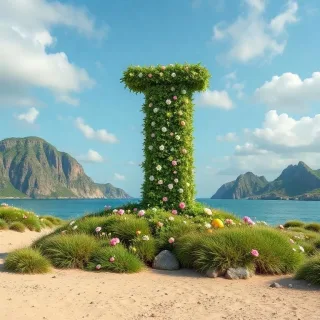 Easter island — letter I