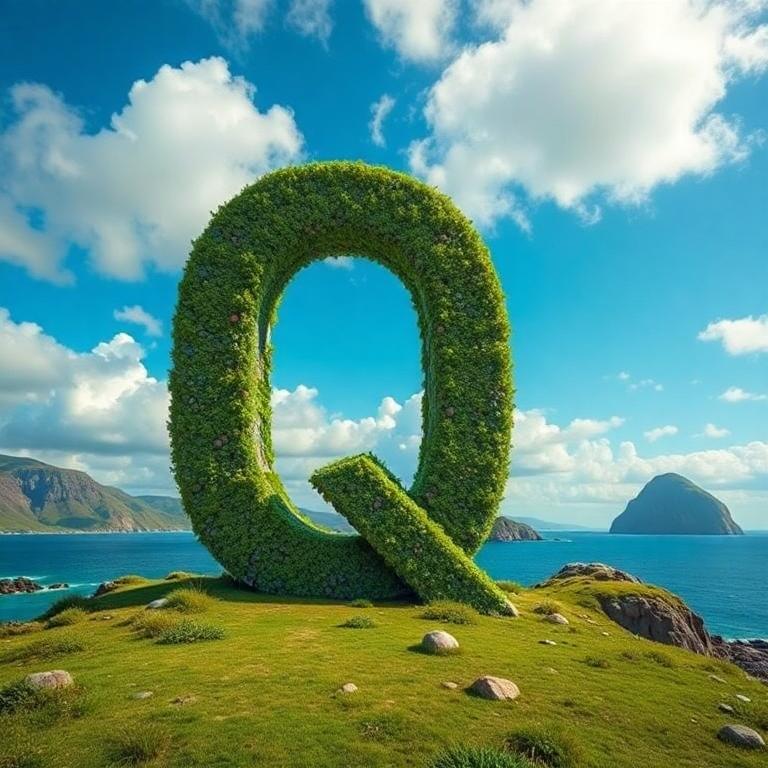 Easter island — letter Q